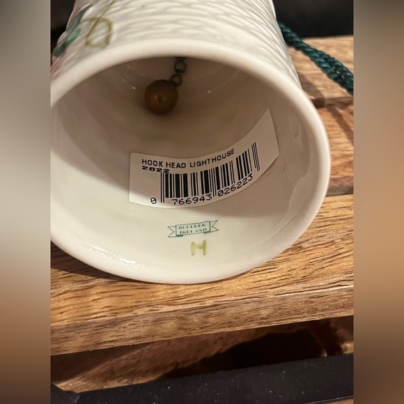 Belleek Hook Head Lighthouse Christmas Ornament Bell - Picture 5 of 6